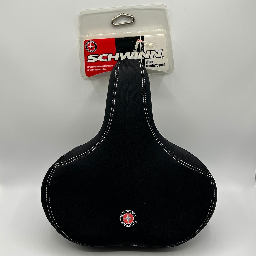 Schwinn Ultra Comfort Contoured Replacement Bicycle Seat Part Black SW75322 NWT